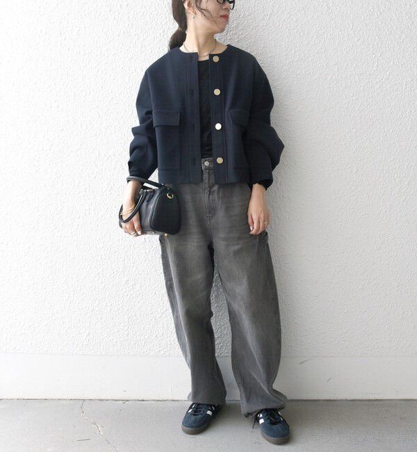 SHIPS any「SHIPS any: エア ニードル ポケット コンパクト ノーカラー ジャケット」|ノーカラージャケット|