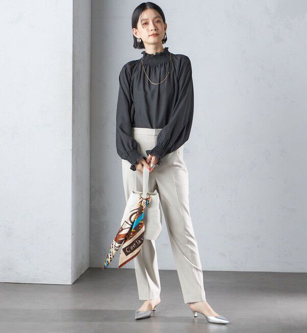 SHIPS for women「〈手洗い可能〉裏起毛 スリム テーパード パンツ」|その他|