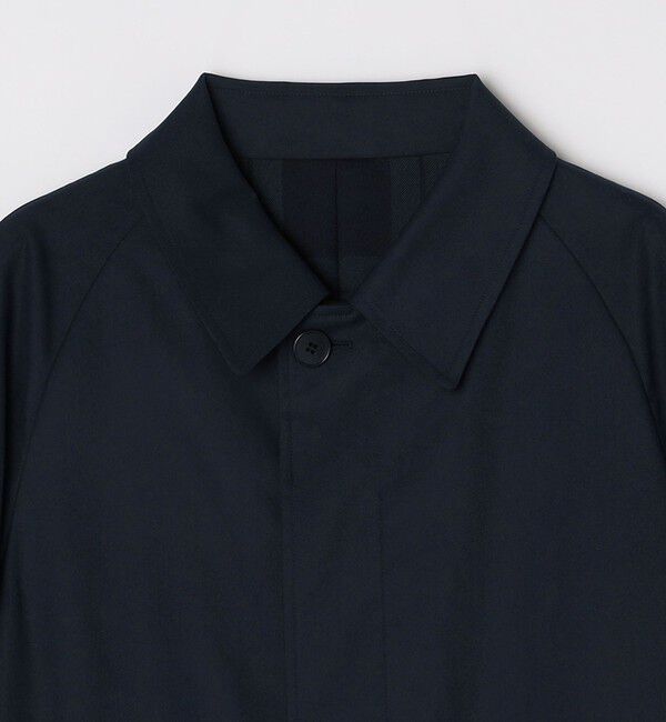 SHIPS「SHIPS: ポリエステル / ウール ブラックウォッチ リバーシブル ステンカラー コート」|ステンカラーコート|