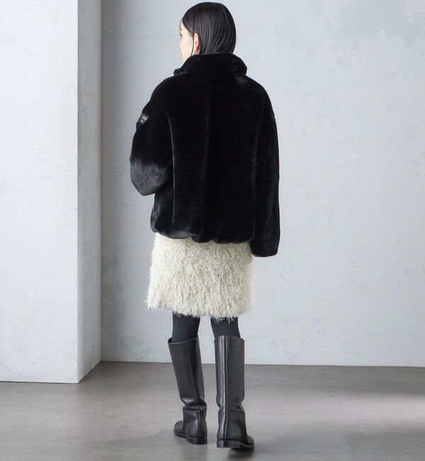 SHIPS for women「〈手洗い可能〉ラメ フリンジ ミニ スカート」|スカート|