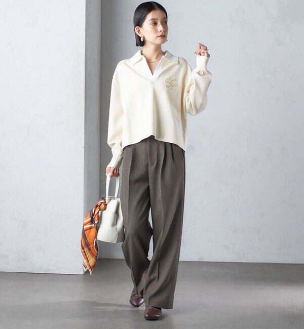 SHIPS for women「〈手洗い可能〉エンブレム ラガー ニット」|ニット・セーター|