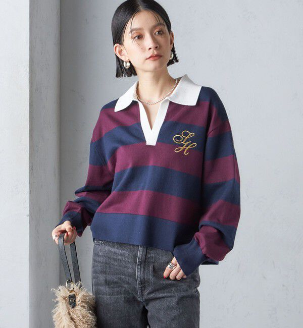 SHIPS for women「〈手洗い可能〉エンブレム ラガー ニット」|ニット・セーター|