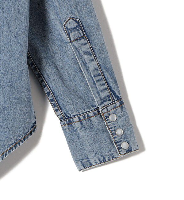 SHIPS for women「ROCKMOUNT:〈洗濯機可能〉デニム ウエスタン エンブロイダリー」|シャツ・ブラウス|