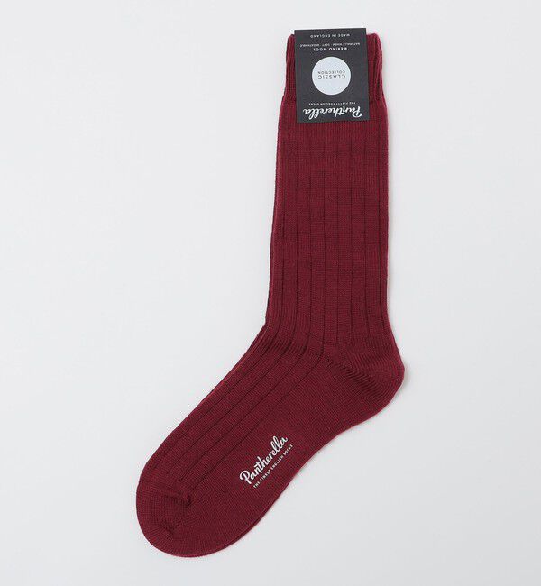 SHIPS「PANTHERELLA: PACKINGTON リブ ソックス」|ソックス|エンジ