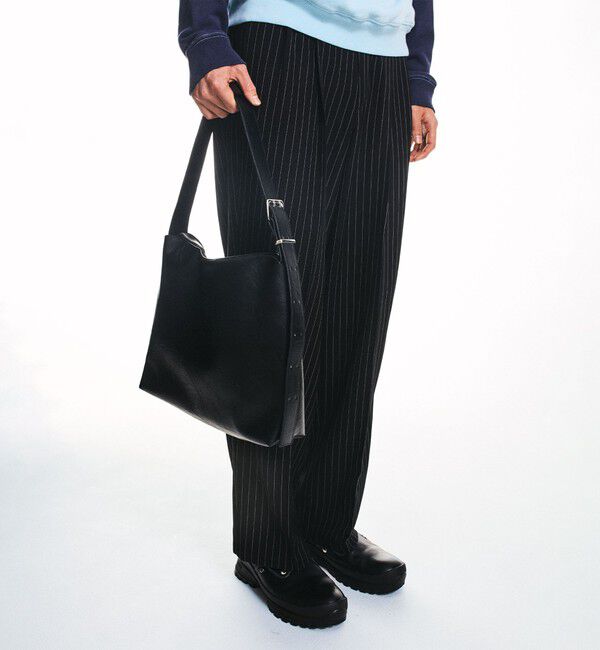 SHIPS「City Ambient Products: ヴィンテージライク ショルダー バッグ」|ショルダー・メッセンジャー|ブラック