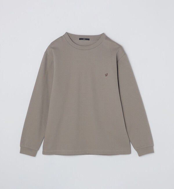 SHIPS「【WEB限定】SHIPS:〈抗菌防臭〉ワンポイントロゴ ハイゲージバーズアイ ダブルフェイス 長袖Tシャツ」|Tシャツ・カットソー|