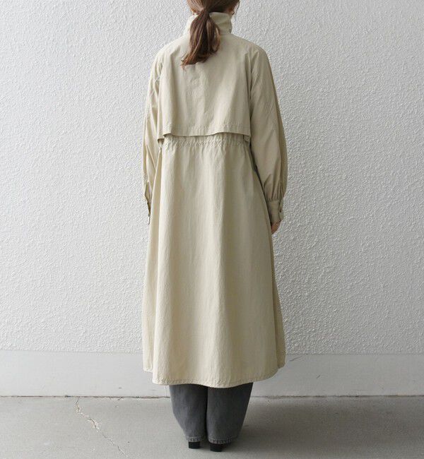 SHIPS any「SHIPS any:〈洗濯機可能〉スタンドカラー ドロスト ギャザー ロング コート」|その他|