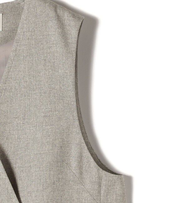 SHIPS for women「〈手洗い可能〉シャークスキン ジレ ワンピース」|ワンピース|