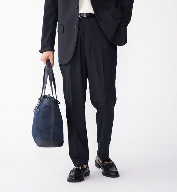 SHIPS「SHIPS:〈セットアップ対応〉TW ストレッチ パンツ」|その他|ネイビー