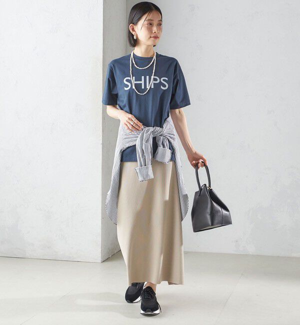 SHIPS for women「【SHIPS別注】Champion: SHIPS LOGO プリント TEE」|Tシャツ・カットソー|