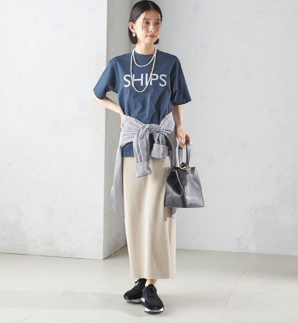 SHIPS for women「【SHIPS別注】Champion: SHIPS LOGO プリント TEE」|Tシャツ・カットソー|