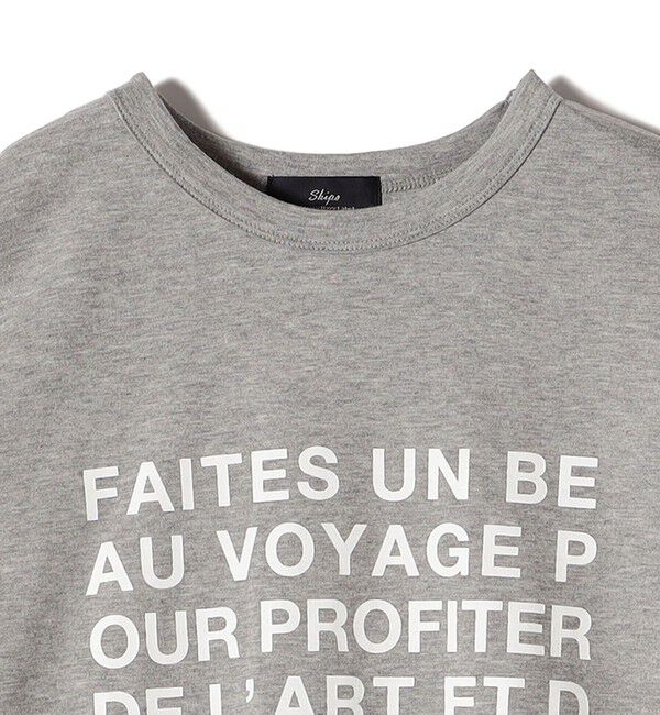 SHIPS for women「SHIPS Primary Navy Label:ロゴ TEE」|Tシャツ・カットソー|