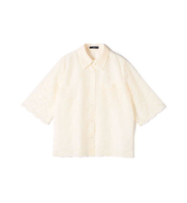 SHIPS for women「〈手洗い可能〉ラッセル レース シャツ」|シャツ・ブラウス|