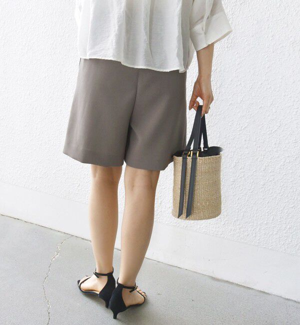 SHIPS for women「〈手洗い可能〉ダブル クロス ハーフ パンツ」|キュロット|
