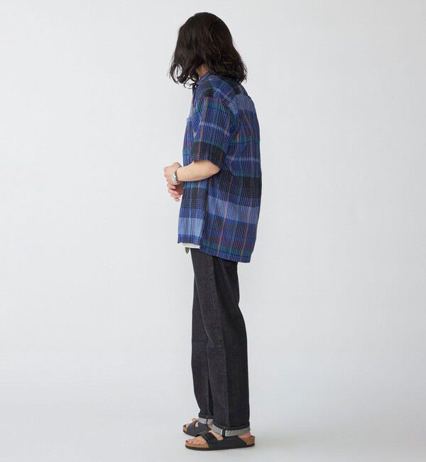 SHIPS「SHIPS: ボイル ビッグ チェック レギュラーカラー ウィークエンド ショートスリーブ シャツ」|シャツ・ブラウス|