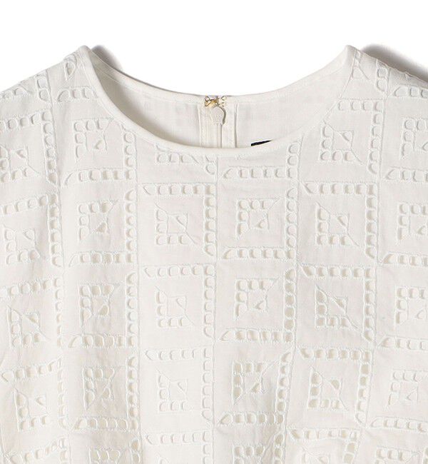 SHIPS for women「〈手洗い可能〉Broche スクエア レース Iライン ワンピース」|ワンピース|