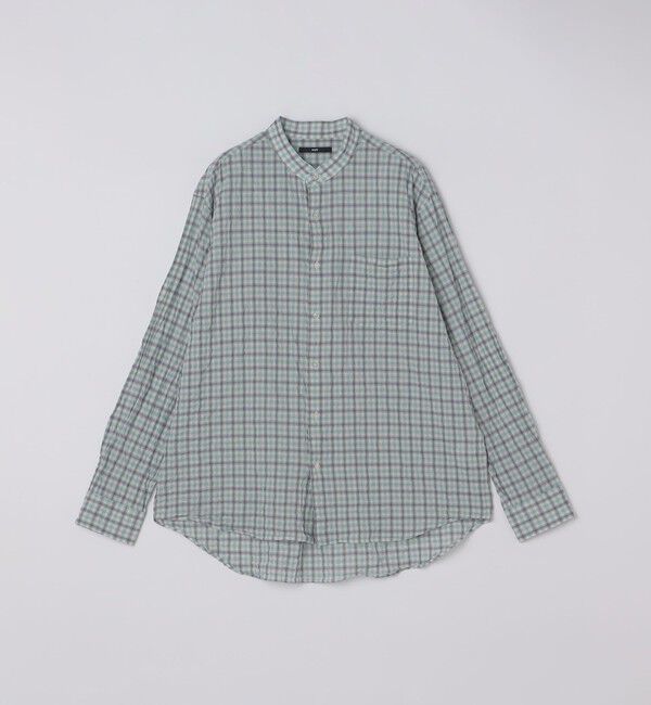 SHIPS「SHIPS: エアー サッカー リラックス バンドカラー シャツ」|シャツ・ブラウス|