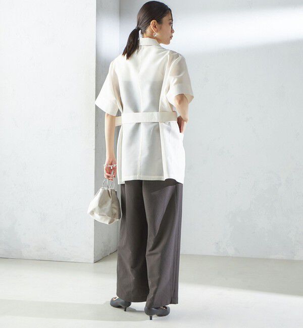 SHIPS for women「【SHIPS別注】APUPIL:〈洗濯機可能〉ギンガム チェック ベアトップ オールインワン」|オールインワン|