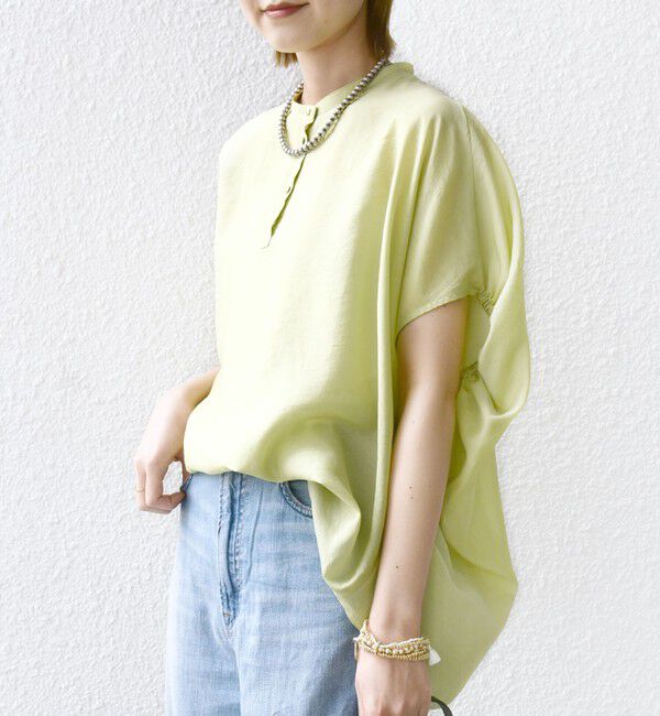 SHIPS for women「〈手洗い可能〉袖 ギャザー ドルマン ブラウス」|シャツ・ブラウス|