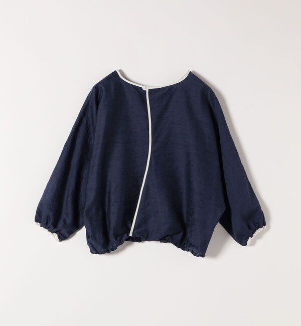 SHIPS any「《追加予約》SHIPS any:〈洗濯機可能〉フラワー ジャカード ドルマン パイピング ブラウス」|シャツ・ブラウス|