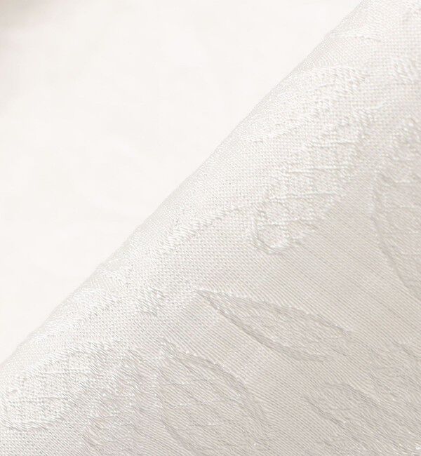 SHIPS any「SHIPS any:〈洗濯機可能〉フラワー ジャカード バイカラー プルオーバー シャツ」|シャツ・ブラウス|