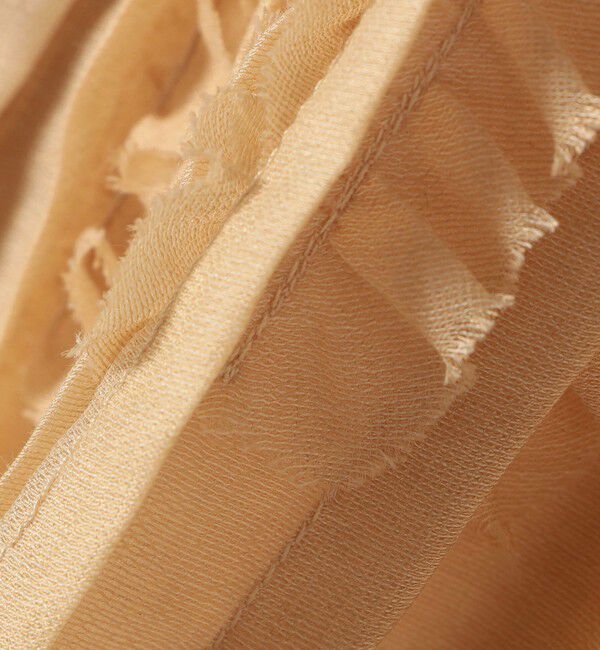 SHIPS any「SHIPS any:〈手洗い可能〉シアー フリル バンドカラー パフ シャツ ブラウス」|シャツ・ブラウス|