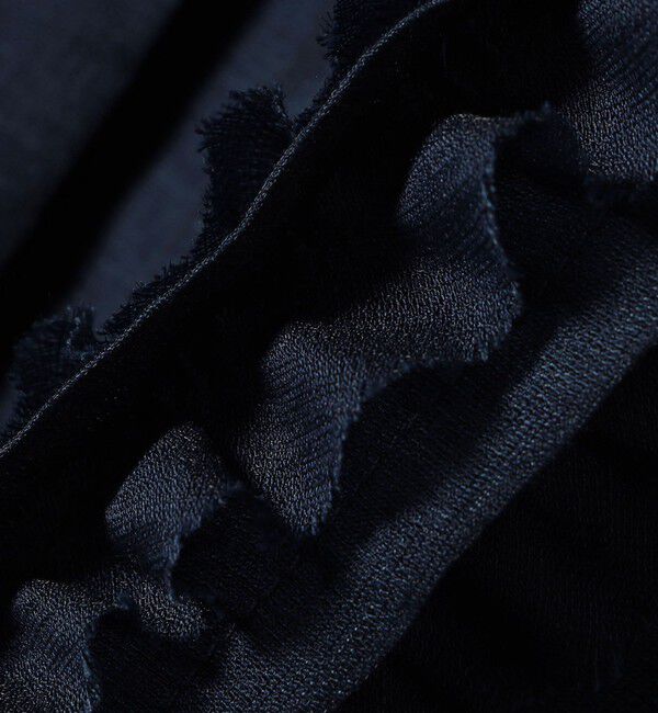 SHIPS any「SHIPS any:〈手洗い可能〉シアー フリル バンドカラー パフ シャツ ブラウス」|シャツ・ブラウス|