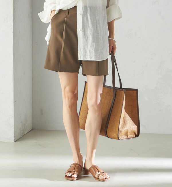 SHIPS for women「小泉里子コラボ:〈手洗い可能〉ダブル クロス ショート パンツ」|その他|