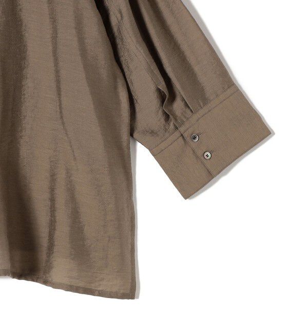 SHIPS for women「〈手洗い可能〉シアー シルク混 オープンカラー シャツ」|シャツ・ブラウス|