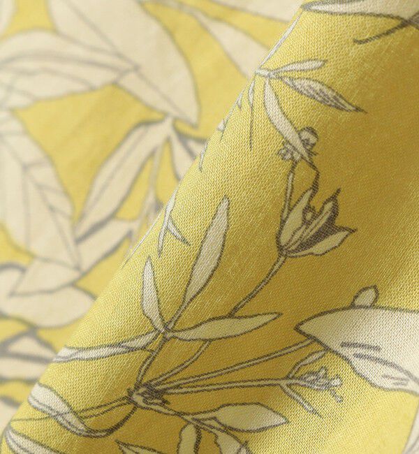 SHIPS for women「〈手洗い可能〉綿 ローン ボタニカル プリント フレンチ スリーブ ブラウス」|シャツ・ブラウス|