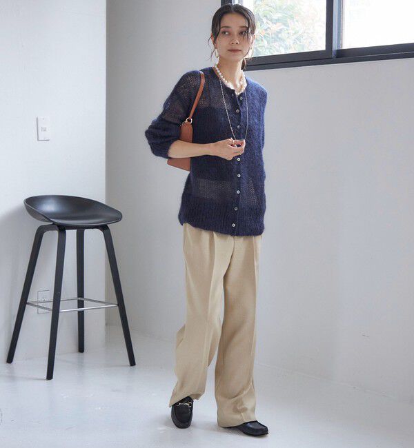 SHIPS for women「〈手洗い可能〉TUMUGITO(R) シャーク ツイード タック パンツ」|その他|