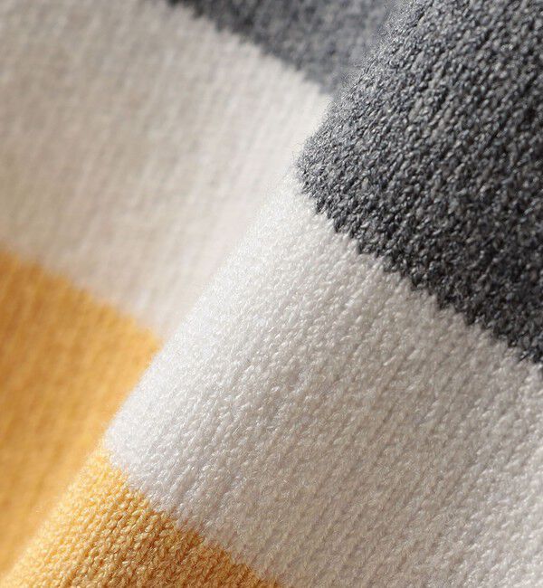 SHIPS any「SHIPS any:〈手洗い可能〉パネル ボーダー スキッパー ニット プルオーバー」|ニット・セーター|