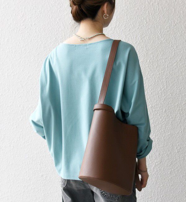 SHIPS any「SHIPS any:〈接触冷感/汗染み防止加工/洗濯機可能〉ボートネック ワイド ロンTEE」|Tシャツ・カットソー|