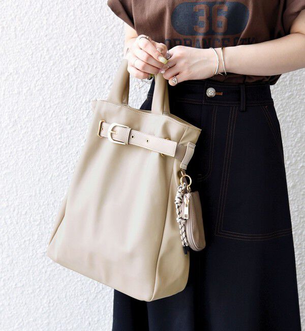 SHIPS any「SHIPS any: バックル ベルト デザイン A4 トート バッグ」|トートバッグ|