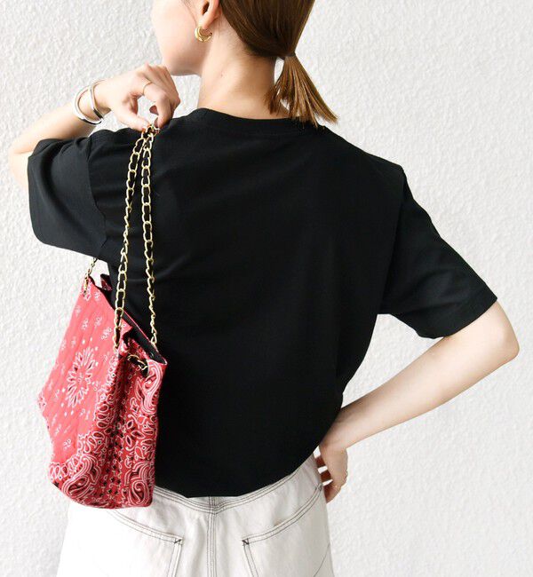 SHIPS for women「【WEB限定】コットン 天竺 ロゴ プリント TEE」|Tシャツ・カットソー|