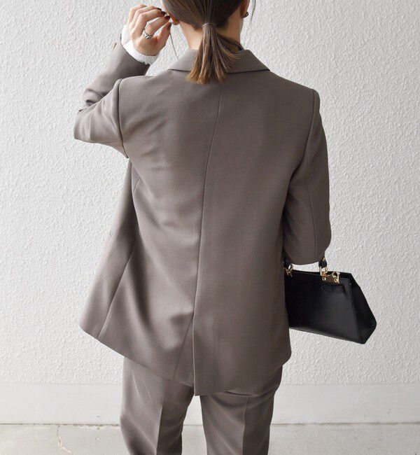 SHIPS any「SHIPS any:〈洗濯機可能〉ダブルクロス セミダブル ジャケット［NAVY BLUE］」|テーラードジャケット|