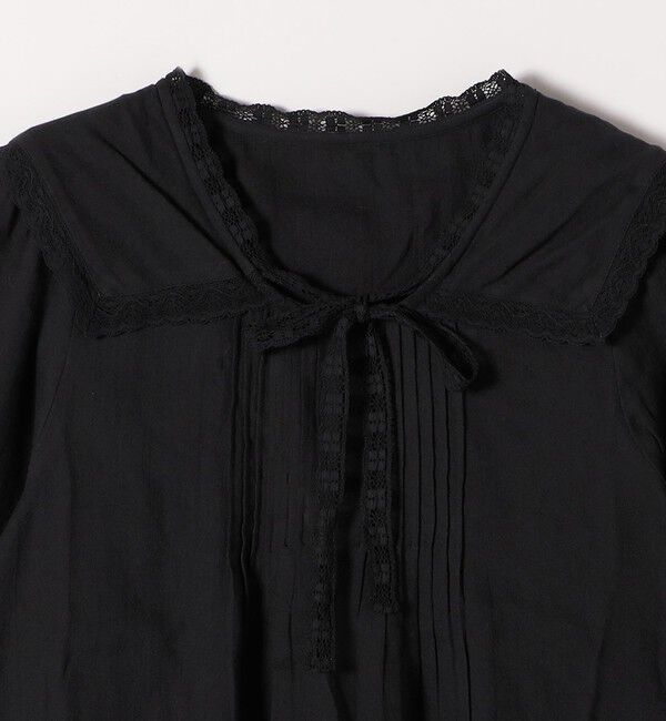 SHIPS any「SHIPS any:〈洗濯機可能〉コットン モス セーラー カラー レース ブラウス」|シャツ・ブラウス|