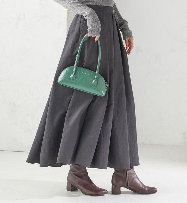 SHIPS for women「〈手洗い可能〉タフタ タック フレア スカート」|スカート|