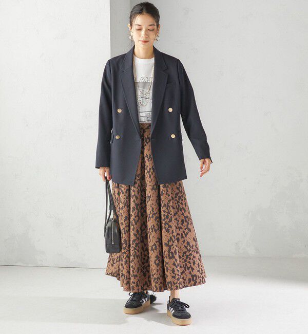 SHIPS for women「〈手洗い可能〉タフタ タック フレア スカート」|スカート|