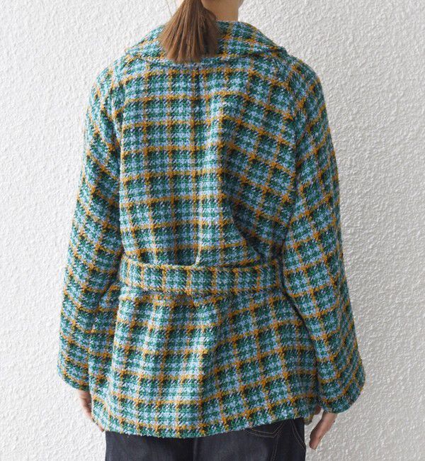 SHIPS any「SHIPS any: ブロック ツイード コクーン コート」|その他|