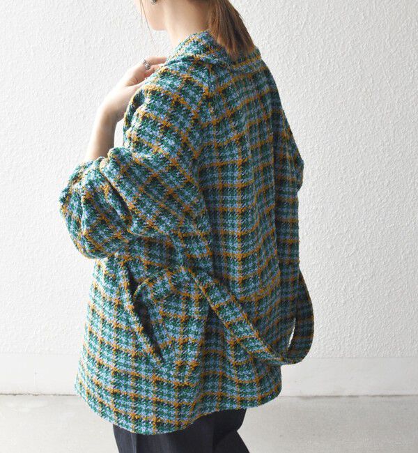 SHIPS any「SHIPS any: ブロック ツイード コクーン コート」|その他|