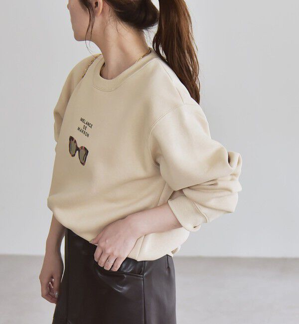 quaranciel「ANGE IN DISGUISE:〈手洗い可能〉フォト＆ロゴ スウェット」|スウェット・ジャージ|