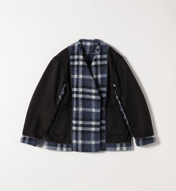 quaranciel「quaranciel: ボンディング チェック ライダース コート」|その他|