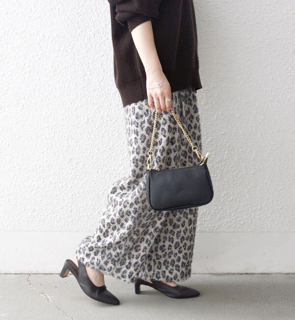 SHIPS any「SHIPS any:〈手洗い可能〉レオパード ジャカード ワイド イージー パンツ」|その他|