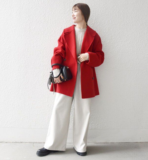 SHIPS any「SHIPS any: リバー ダブル テーラード ミドル コクーン コート」|その他|