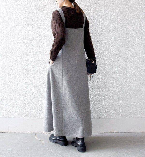 SHIPS any「SHIPS any: エア ニードル タック フレア ジャンパースカート」|ワンピース|