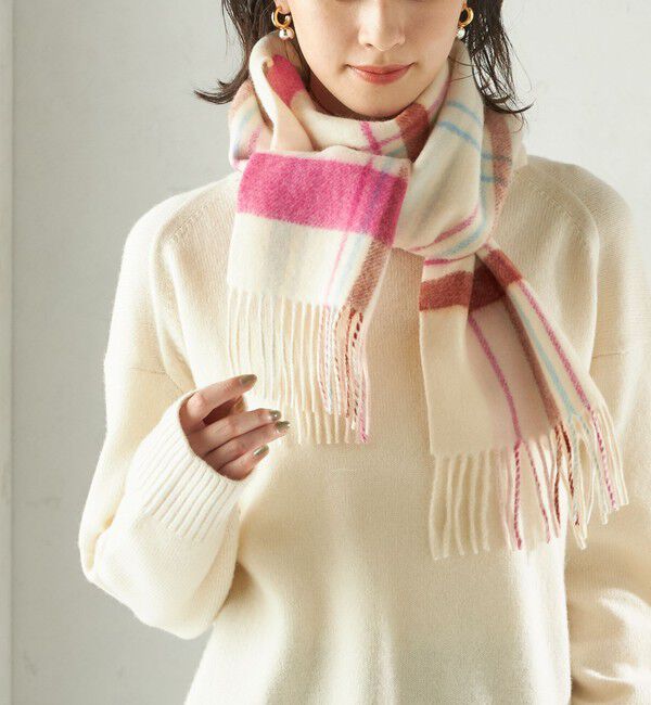 SHIPS for women「カシミヤ リバーシブル マフラー」|マフラー|