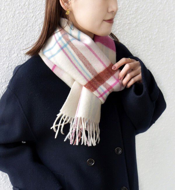 SHIPS for women「カシミヤ リバーシブル マフラー」|マフラー|