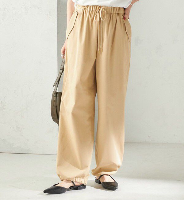 SHIPS for women「〈手洗い可 / 撥水加工〉サイド ポケット 裾 ドロスト パンツ」|その他|