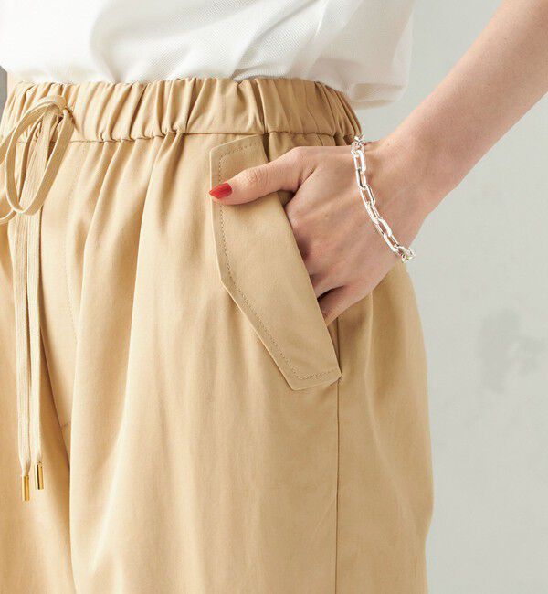 SHIPS for women「〈手洗い可 / 撥水加工〉サイド ポケット 裾 ドロスト パンツ」|その他|